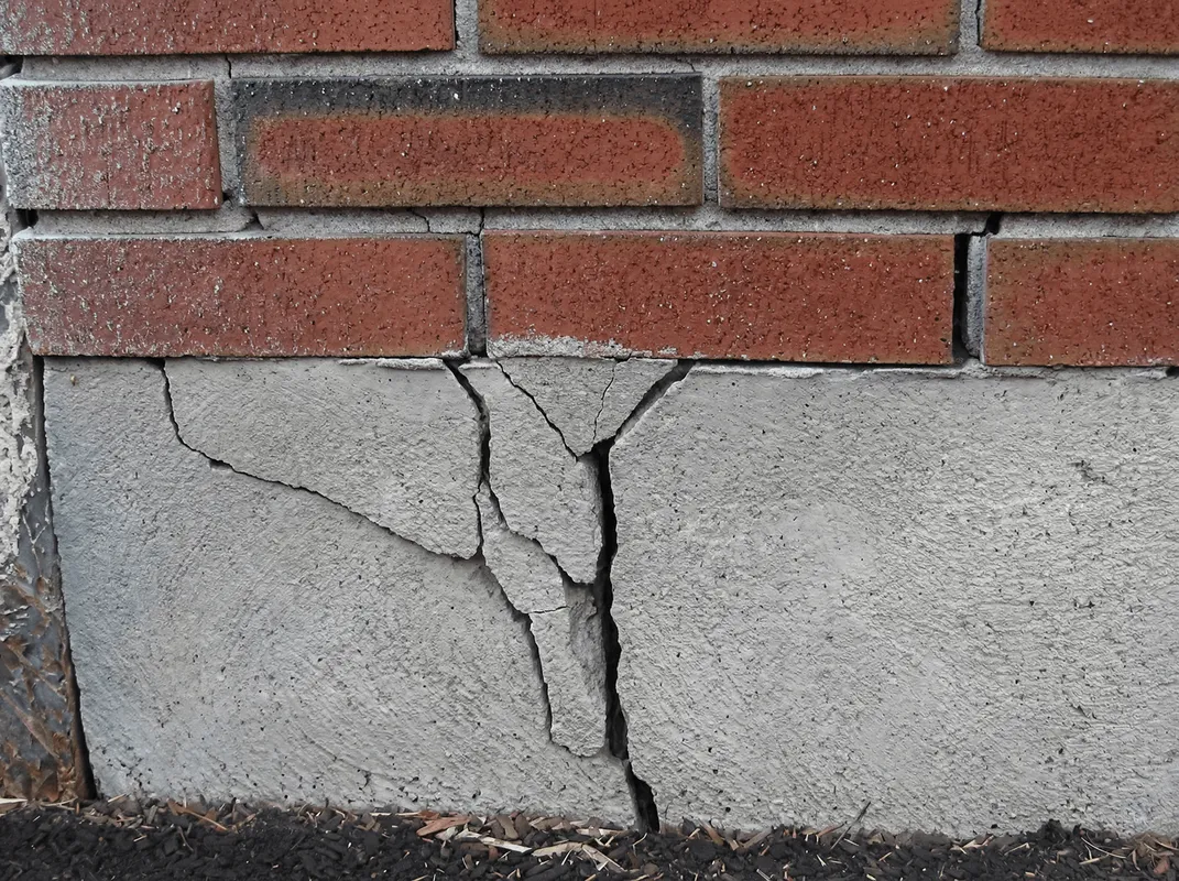 Concrete foundation with serious structural damage in Raleigh, NC